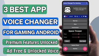 3 Best Voice Changer For Gaming App Android in 2024 [upl. by Nayrbo]