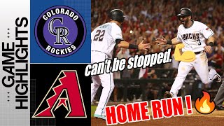 Rockies vs Diamondbacks Highlights HOME RUNS  03292024  2run Home Run  MLB Highlights [upl. by Whitcher]