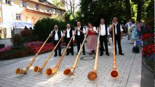 Alphornfreunde Dreiklang auf der Mainau  Bodensee [upl. by Alikahs]