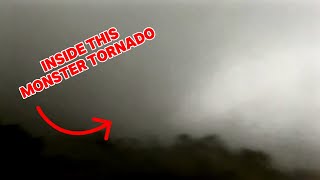 INSIDE A POWERFUL WEDGE TORNADO for minutes south of Robert Lee Texas [upl. by Schaper]