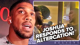 Anthony Joshua ANNOYED by interviews RESPONDS to Jarrell Miller CONFRONTATION [upl. by Philine]