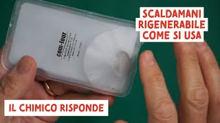 Scaldamani Riutilizzabile come funziona per accenderlo e farlo tornare liquido [upl. by Esiahc]