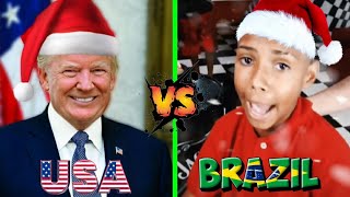 Jingle Bells USA vs BRAZIL [upl. by Seyer]