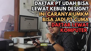 TUTORIAL CARA DAFTAR PT PERORANGAN SECARA ONLINE TANPA NOTARIS [upl. by Walling299]