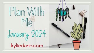 January 2024 Bullet Journal Setup  Plan with Me [upl. by Florie]