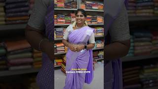 Lavender shades are pure elegance💜✨ Watch this video to see a stunning saree with silver zari work [upl. by Cirdet]