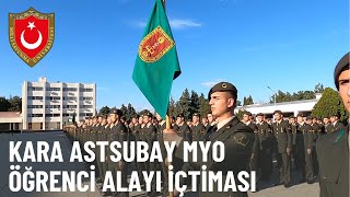 MSÜ Kara Astsubay Meslek Yüksekokulunda Öğrenci Alayı İçtiması [upl. by Olinad893]