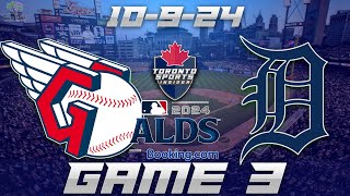 10924 Cleveland Guardians vs Detroit Tigers ALDS Game 3 Game Audio  MLB Playoffs Cast amp Chat [upl. by Letnahc715]