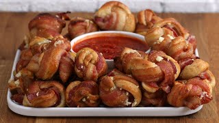 BaconWrapped Parmesan Garlic Knots [upl. by Mali137]