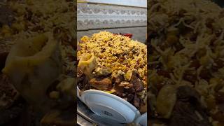 golden mountain of meat rice  shortvideo shorts [upl. by Nnylylloh]