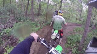 2007 KX250F TRAIL RIDE [upl. by Nemsaj395]