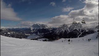 Lermoos ski  Grubigstein top to bottom  Zugspitze Arena Austrian Tyrol [upl. by Essirehs]