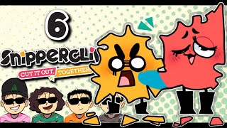 Snipperclips Plus 4 PLAYERS  PART 6  Garbage Gaming [upl. by Yddet233]