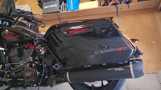 Harley Davidson Road Glide CVO ST Stock exhaust cold start [upl. by Aiket965]