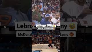 Lebron and Bronny’s dunks at McDonalds AllAmerican Game 20 years apart🥹 shorts [upl. by Serena667]