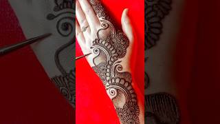 latest arabic backhand mehndi design  easy mehandi shorts short mehndi mehandi mehndidesigns [upl. by Lekar]