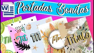 COMO HACER PORTADAS BONITAS Y FACILES PARA CUADERNOS🌸 6 DISEÑOS LINDOS✨💖 EN 5 MINUTOS✅ [upl. by Irej]