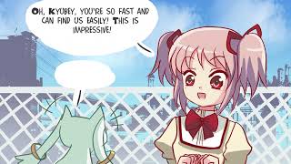 Madoka Asks Kyuubeis Secret Madoka Magica Comic Dub [upl. by Hilar568]