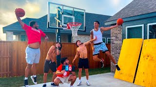 INSANE Backyard Mini Hoop Dunk Contest For 1000 [upl. by Cherin]