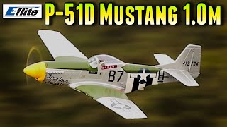 EFlite P51D Mustang 10m BNF Basic with AS3X and SAFE Select  Model AV8R Announcement amp Review [upl. by Adnorrehs941]