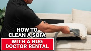 How To Clean A Sofa With A Rug Doctor Rental  Ace Hardware [upl. by Akerdnuhs]