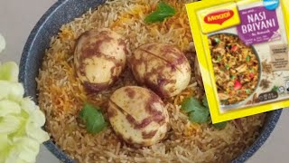 Resepi Beriani Telur 🥚🥚  Pes Beriani Maggi  Egg Biryani [upl. by Eiuqnom653]