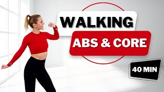 🔥4000 STEPS AB FOCUSED Walking Workout🔥STEADY STATE CARDIO for Weight Loss🔥Knee Friendly🔥No Jumping🔥 [upl. by Rim]