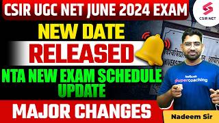 CSIR NET New Exam Date  CSIR NET New Exam Date Released  UGC NET New Exam Date Update  Must Watch [upl. by Darrel]