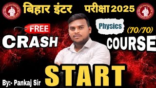 12th physics crash course 2025  IntroductionPankaj sir Sheikhpura [upl. by Hairehcaz]