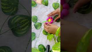 Diy flower pot 💕🌼🌷diy flowers flowerpot craft clay clayart [upl. by Inafets]