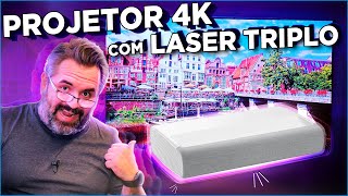 UM PROJETOR 4K COM LASER TRIPLO THE PREMIER [upl. by Akilegna854]