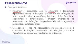 Farmacologia dos Antimicrobianos Carbapenêmicos [upl. by Margaux]