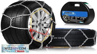 Snow Tire Chains for Car SUV Pickup Trucks Choose Your Size from Review [upl. by Coats]