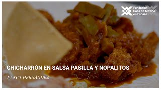 Chicharrón en salsa pasilla y nopalitos [upl. by Dami]