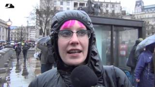 Anti Margaret Thatcher Party Trafalgar Square  Uncensored contains swearing over 18 only [upl. by Anaoy]