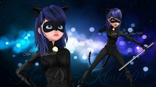 Miraculous Ladybug Speededit Marinette as Chat Noir Reedit [upl. by Einberger604]