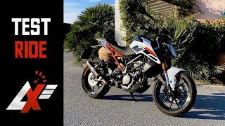 2017 KTM 125 Duke TEST RIDE RAW SOUND amp TOP SPEED [upl. by Oilalue]