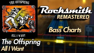 The Offspring  All I Want  Rocksmith® 2014 Edition  Bass Chart [upl. by Yvon]