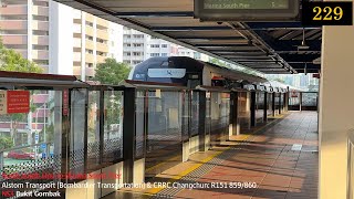 ⁴ᴷ Nondominator SMRT Trains NSL Train at Bt Gombak  Alstom R151 859860 [upl. by Fairman]