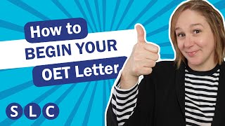 How to start a HIGHSCORING OET letter [upl. by Anilesor439]