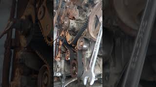 Mitsubishi L200 Diesel timing belt Replacement automobile mitsubishi l200triton [upl. by Oniskey503]