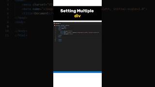 Setting Multiple div html webdevelopment shorttrick shorts [upl. by Fan756]