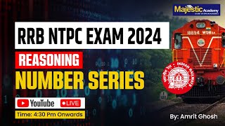 Railway NTPC 2024 Exam  NTPC Exam 2024  PYQ  Reasoning  Number Series  Majestic Academy [upl. by Greyso763]