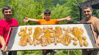 Remote Village Cooking Sheep Chops in Salt Far from Civilization [upl. by Strawn]