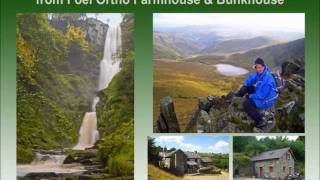 Pistyll Rhaeadr Waterfall to Cadair Berwyn Walk from Foel Ortho Farmhouse amp Bunkhouse [upl. by Claman]