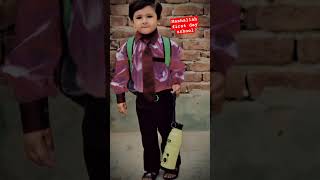 My baby first day school ❤️😘mybabyfirstdayschool shorts shortvideo [upl. by Arihay558]