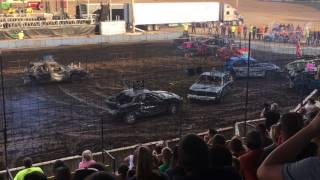 71317 Morgan County Fair Demo Derby Modified Compacts [upl. by Elleved]