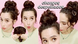 chongos despeinados fáciles  cabello rizado y ondulado  attalia dasbel [upl. by Rossing23]