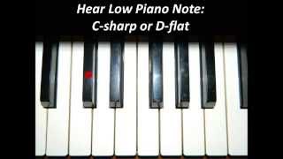 Hear Piano Note  Low C Sharp or D Flat [upl. by Yekcin842]