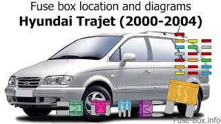 Hyundai Trajet  2000  2004  fuse box info amp diagram [upl. by Yajet536]